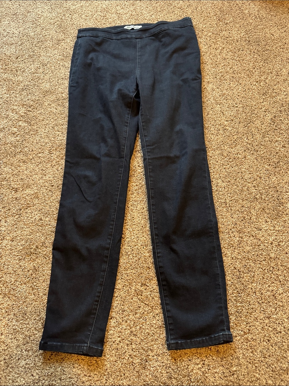 Tommy Bahama Women’s Dark Blue Leila Indigo High Rise-Side Zip Jeans size 8/29